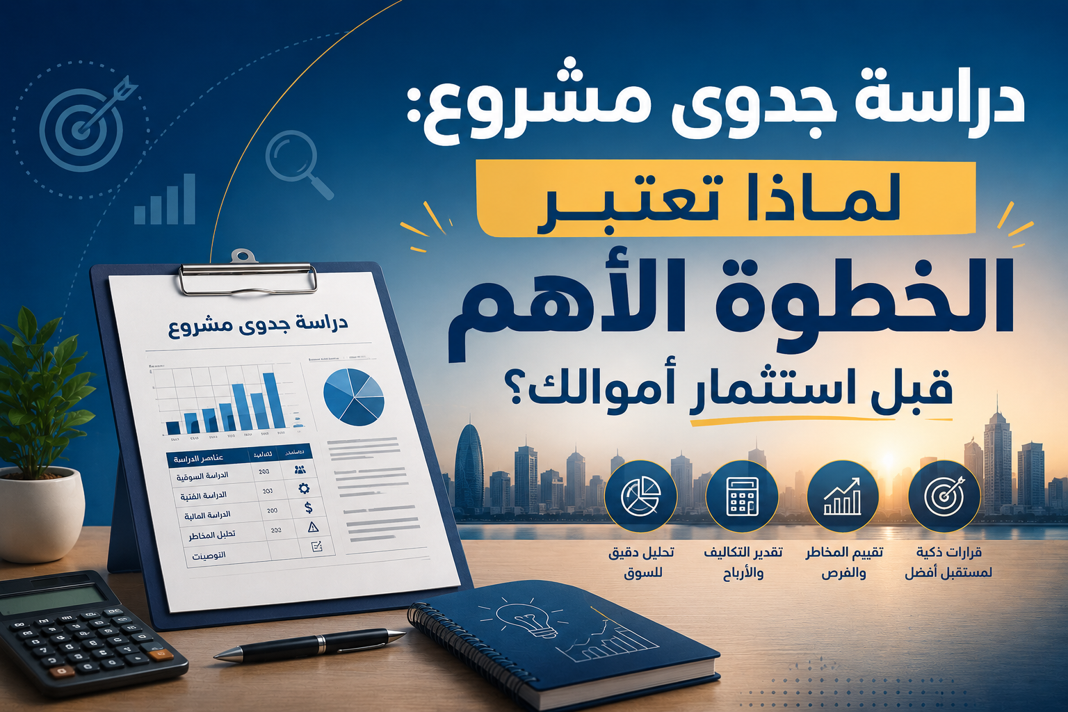 دراسة جدوى مشروع: لماذا تعتبر الخطوة الأهم قبل استثمار أموالك؟