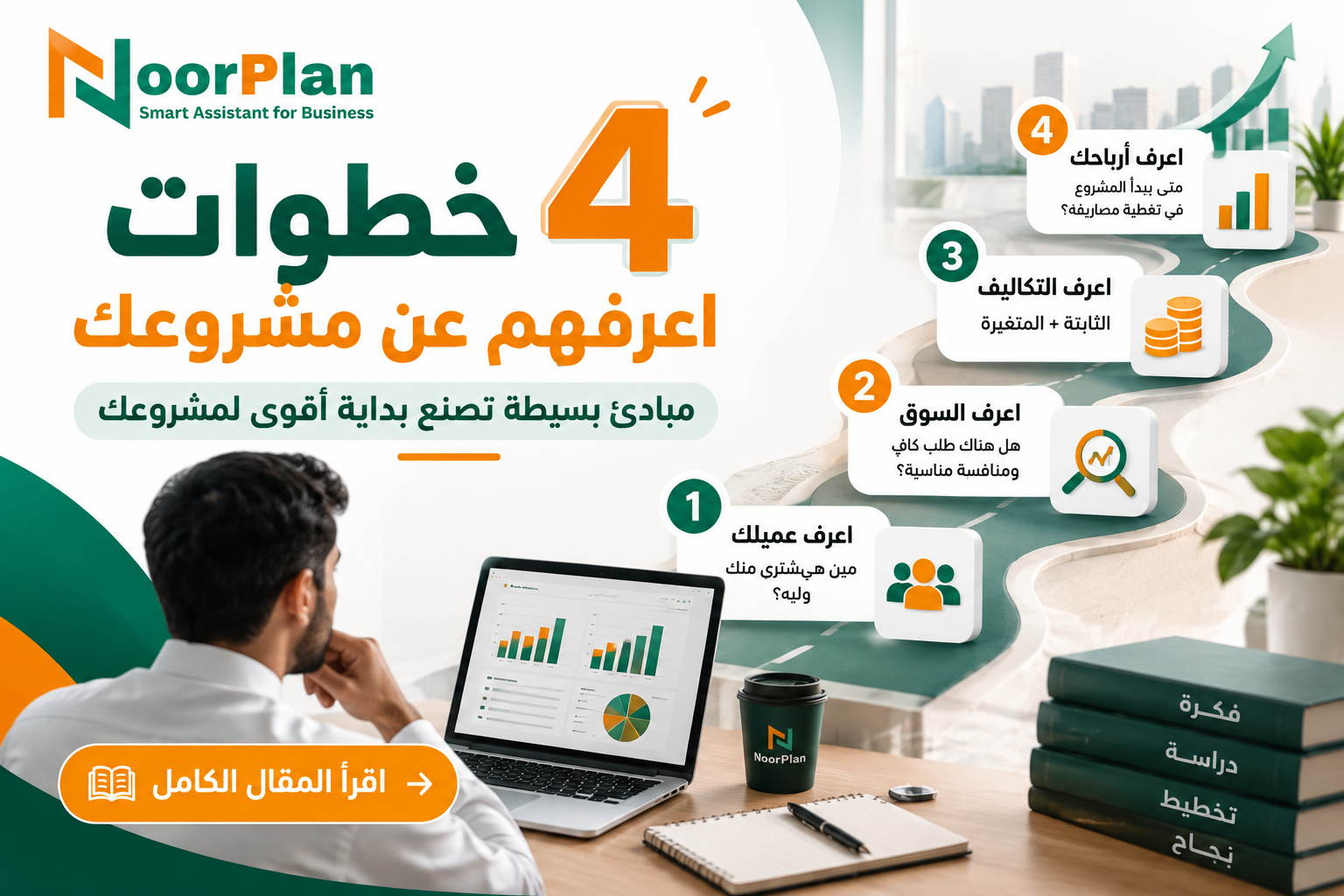4 خطوات اعرفهم عن مشروعك: مبادئ بسيطة تصنع بداية أقوى لمشروعك